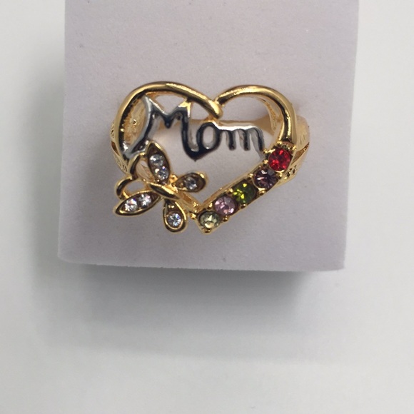 Handmade Jewelry - Birthday gift heart shape butterfly gold filledSZ8